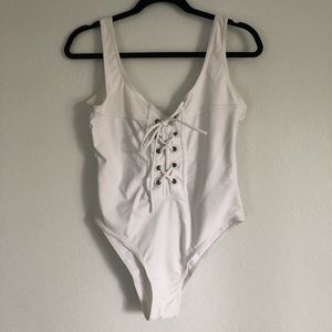 White Cheeky Swimsuit